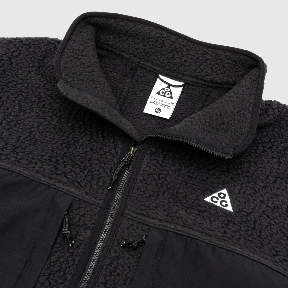 Nike acg best sale fleece jacket black