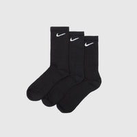 EVERYDAY PLUS CUSHIONED CREW SOCK (3-Pack) "BLACK"