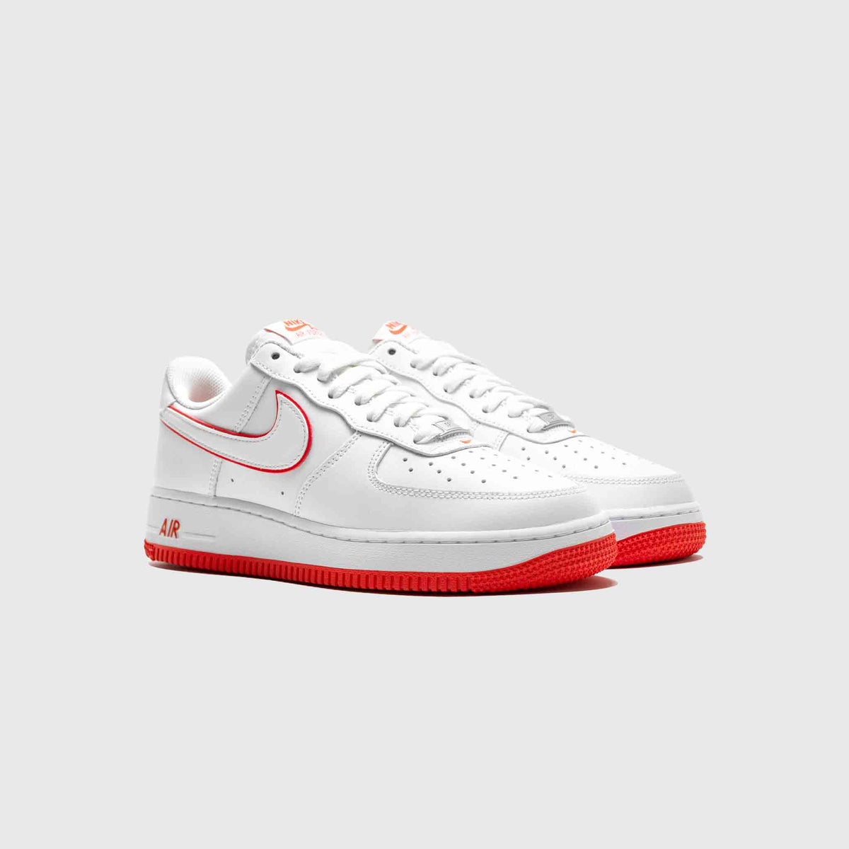 Red Outlined Nike Air Force 1red & White Nike Air Force One 