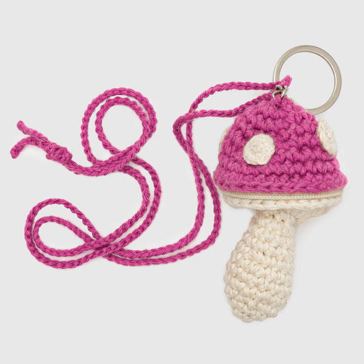 SMALL MUSHROOM KEYCHAIN/NECKLACE