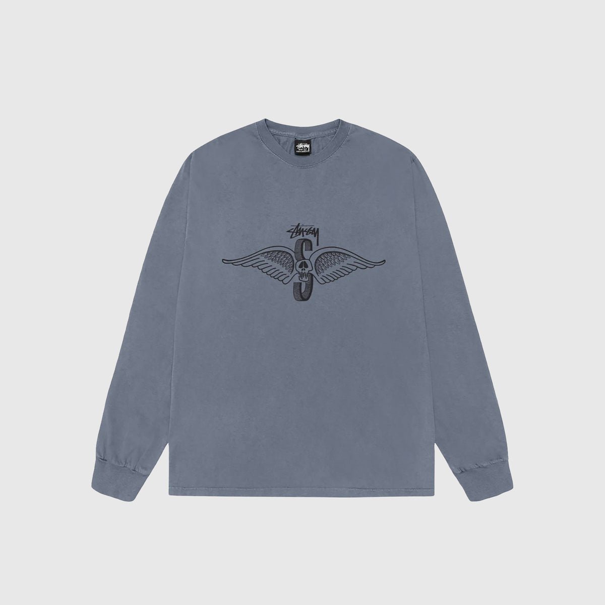 SKULL WINGS PIG. DYED L/S T-SHIRT – PACKER SHOES