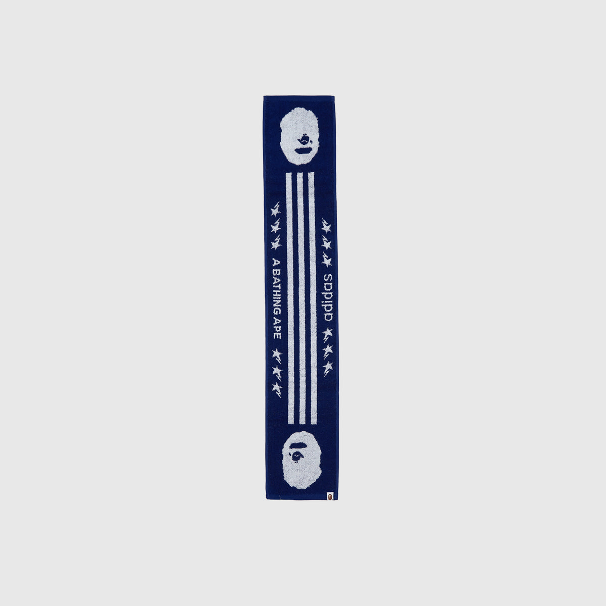 新品未開封！BAPE X  FB TOWEL マフラータオル青 x BAPE FOOTBALL TOWEL 