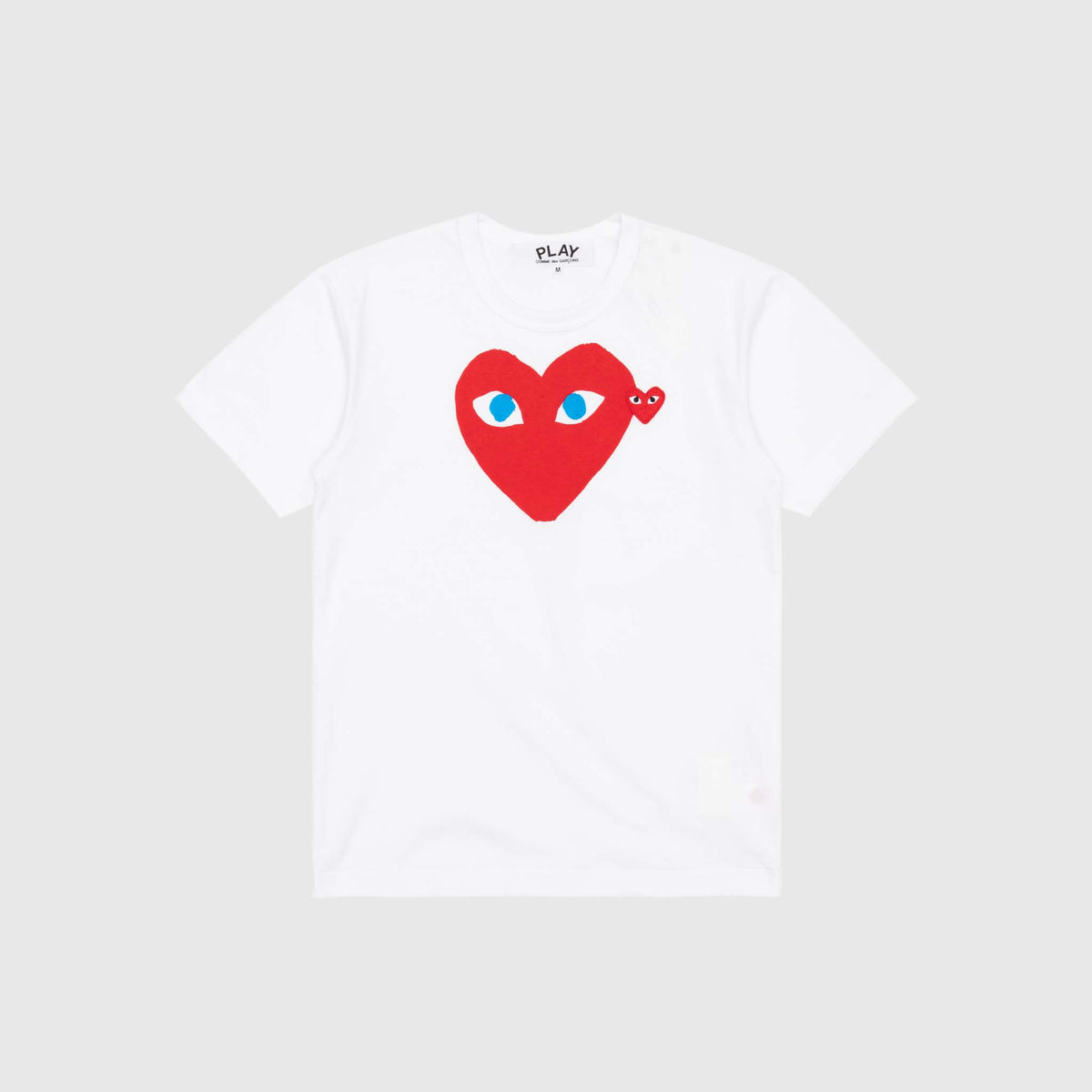 Comme des Garcons, Tops, Authentic Comme Des Garcons Play Heart Eyes Gray  Jersey Tshirtbrand New