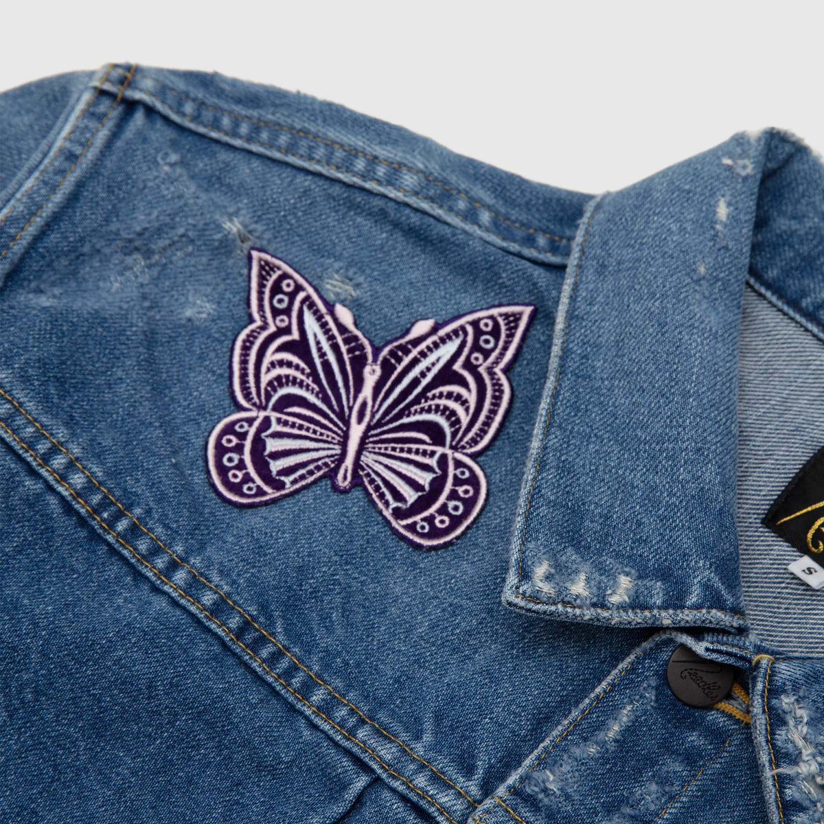 爆買い！】 NEEDLES Papillon Patches Jean Jacket | everestfin.com