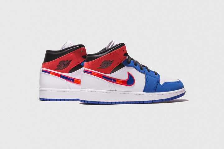 AIR JORDAN 1 MID SE "MULTICOLORED SWOOSH"