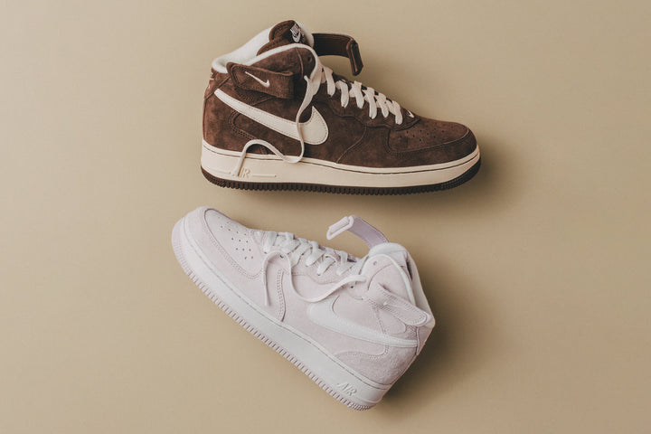 NIKE AIR FORCE 1 MID '07 QS "LIGHT CHOCOLATE" & VENICE"
