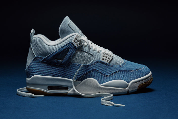 WMNS AIR JORDAN 4 RETRO TEX "WORN DENIM"