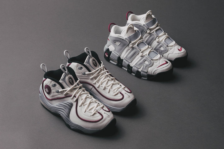 NIKE WMNS AIR MAX PENNY 2 & AIR MORE UPTEMPO "ROSEWOOD"