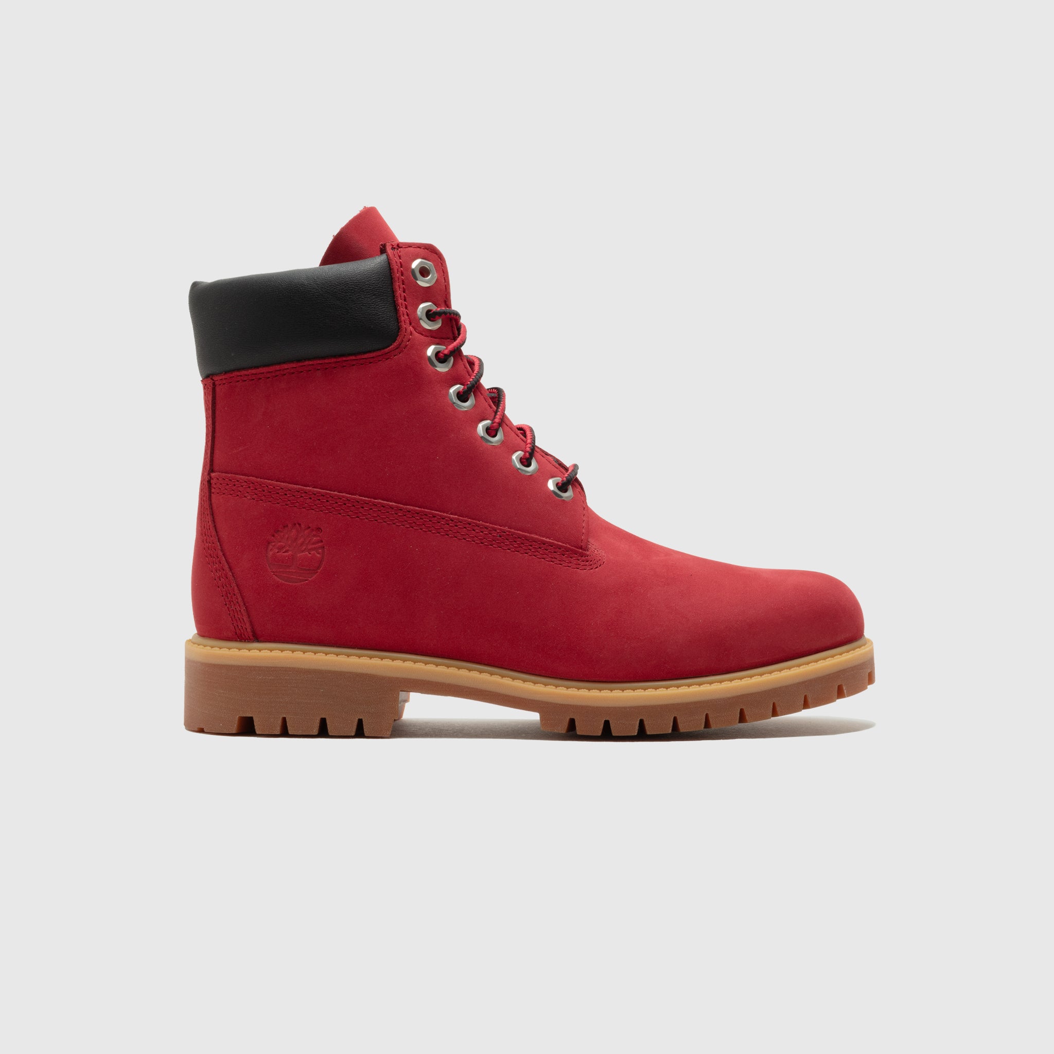 PREMIUM 6 INCH WATERPROOF BOOT "DARK RED NUBUCK"