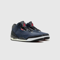 AIR JORDAN 3 X LEVI'S "INDIGO & GYM RED"