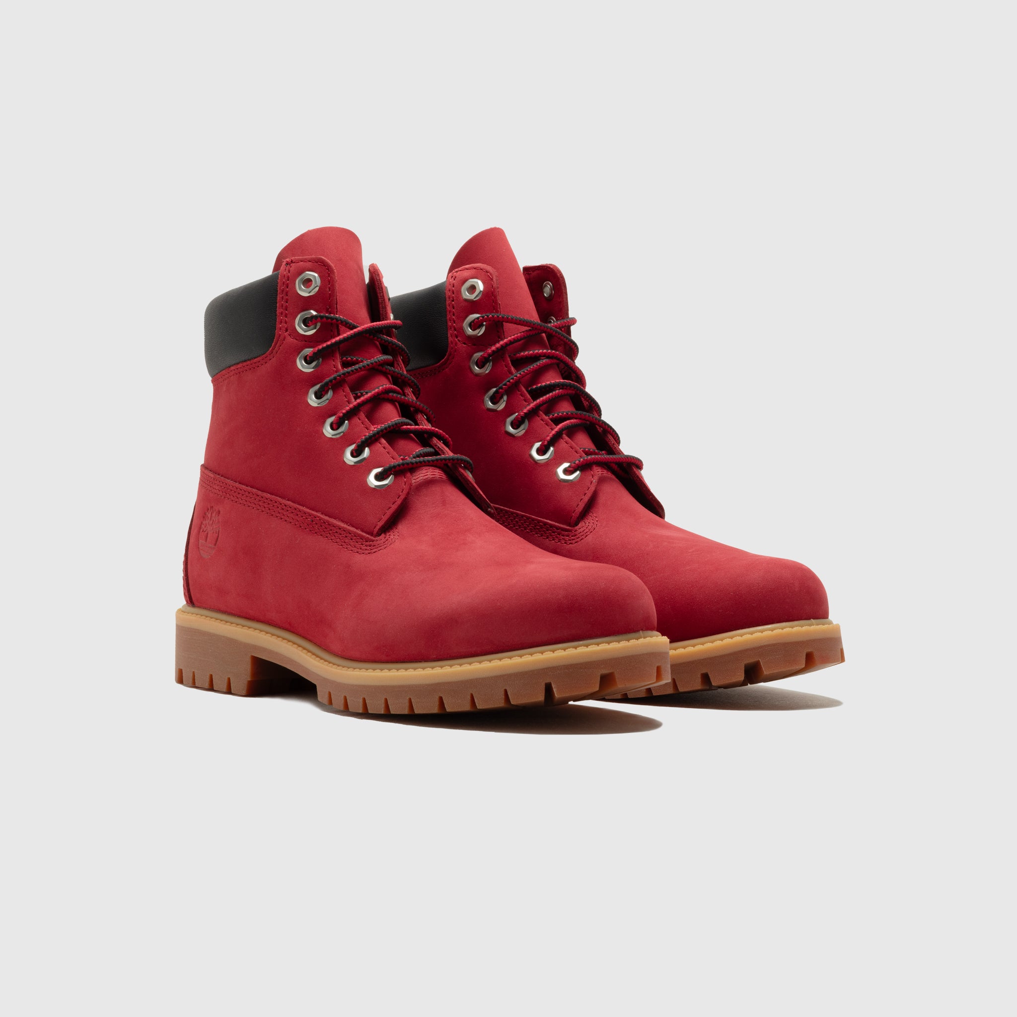 PREMIUM 6 INCH WATERPROOF BOOT "DARK RED NUBUCK"
