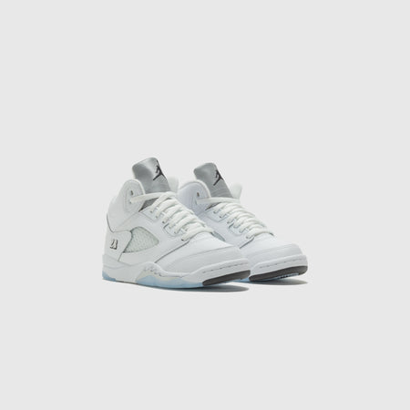 AIR JORDAN 5 RETRO (PS) "WHITE METALLIC"