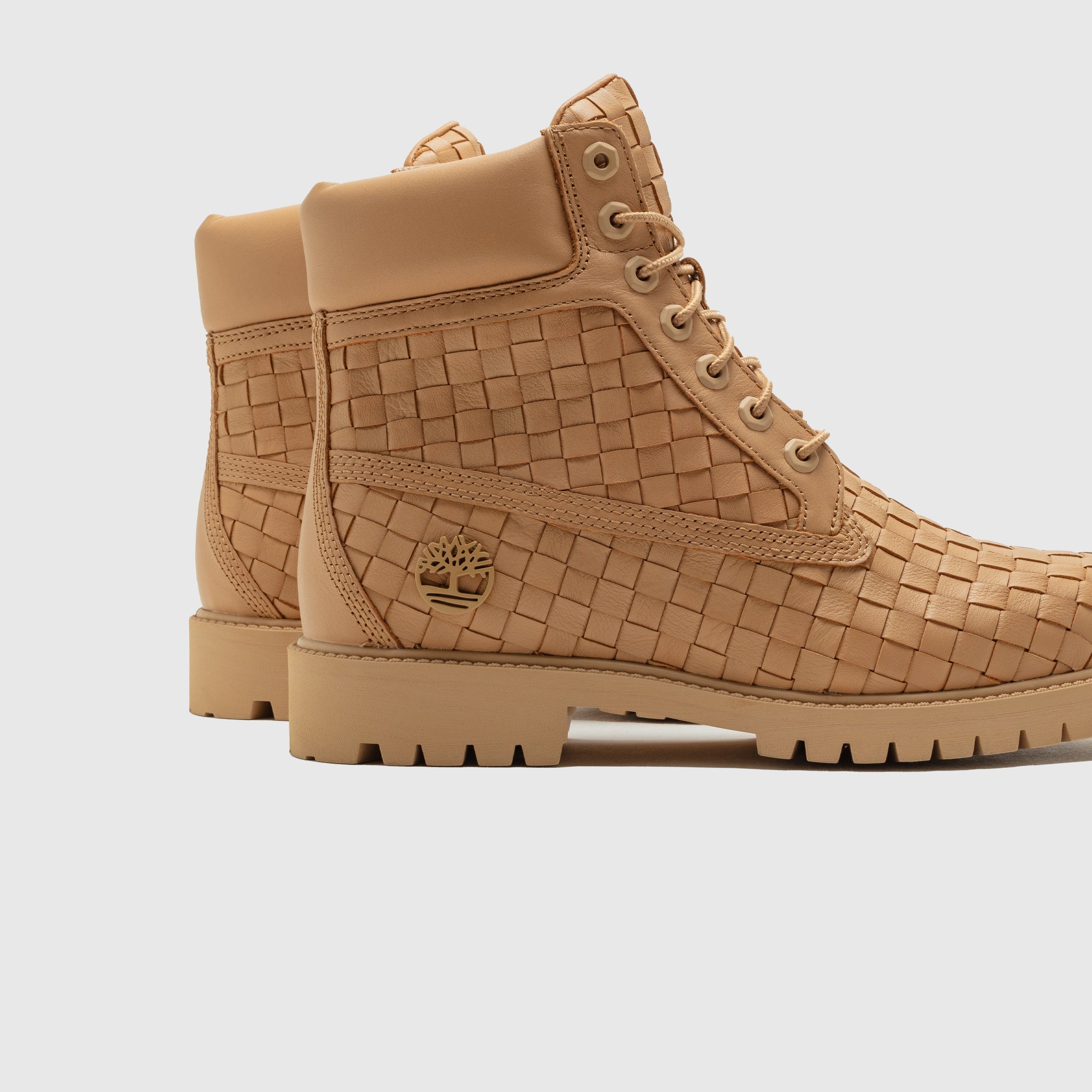 PREMIUM WOVEN 6 INCH BOOT "BEIGE FULL-GRAIN"