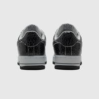 AIR FORCE 1 LOW CRACKED LEATHER "BLACK/WHITE"