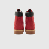 PREMIUM 6 INCH WATERPROOF BOOT "DARK RED NUBUCK"
