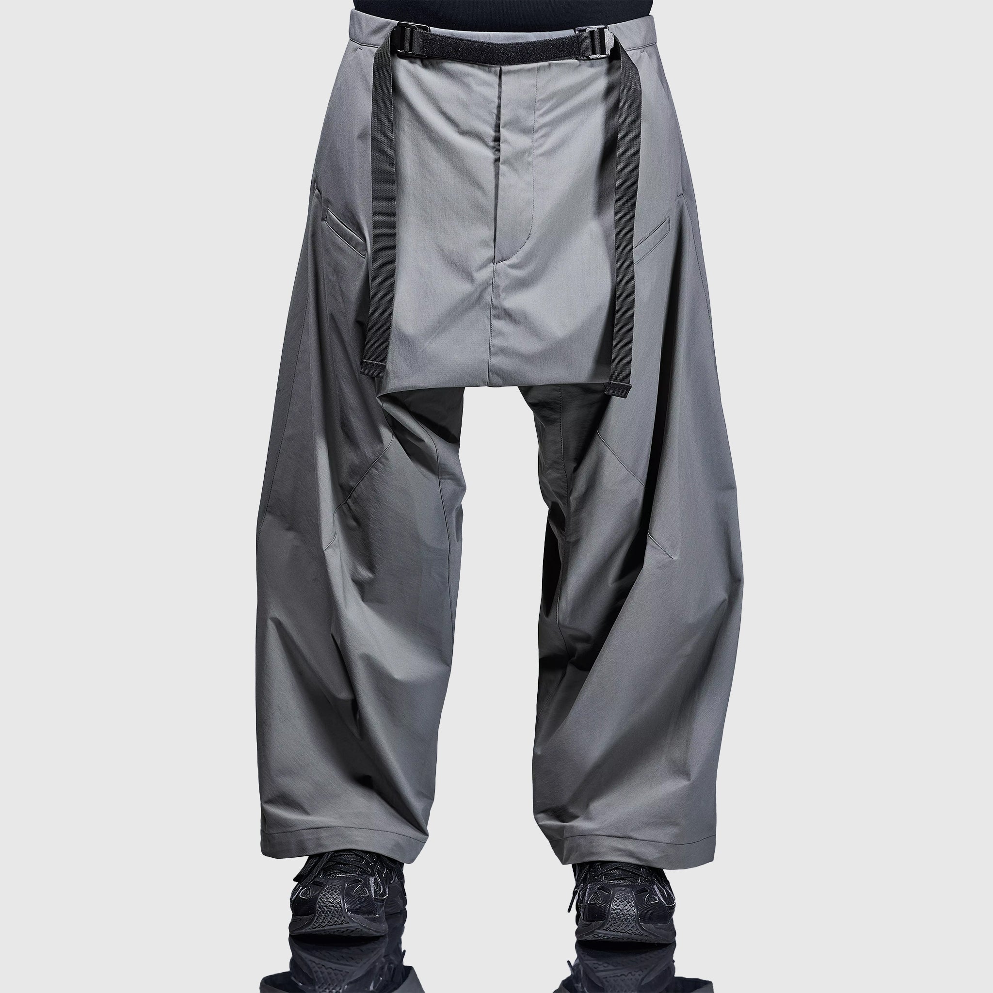 P30BL-ENCAPSULATED NYLON ULTRAWIDE DRAWCORD PANT