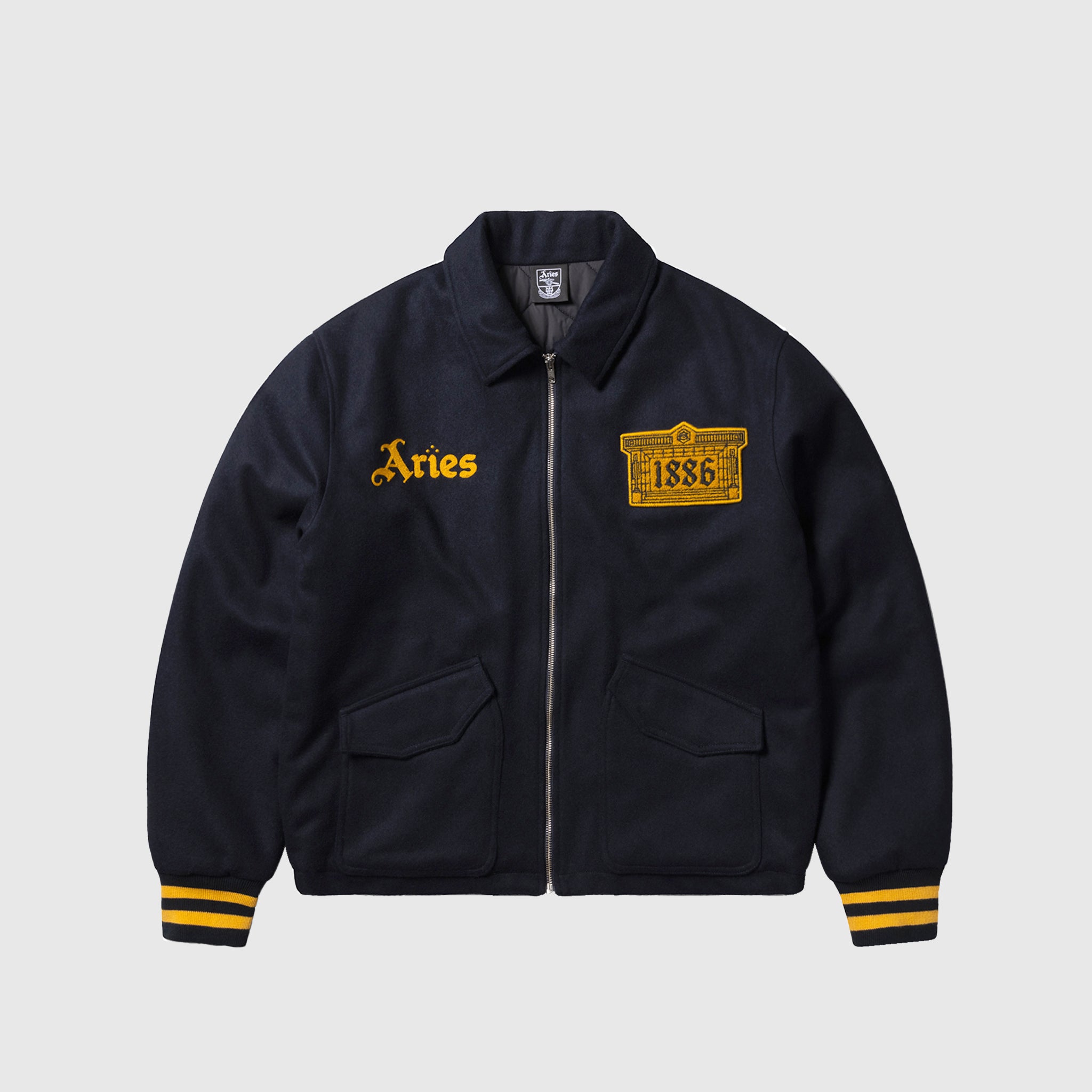 ARSENAL X ARIES WOOL BOMBER JACKET