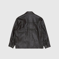 LEATHER CAR COAT