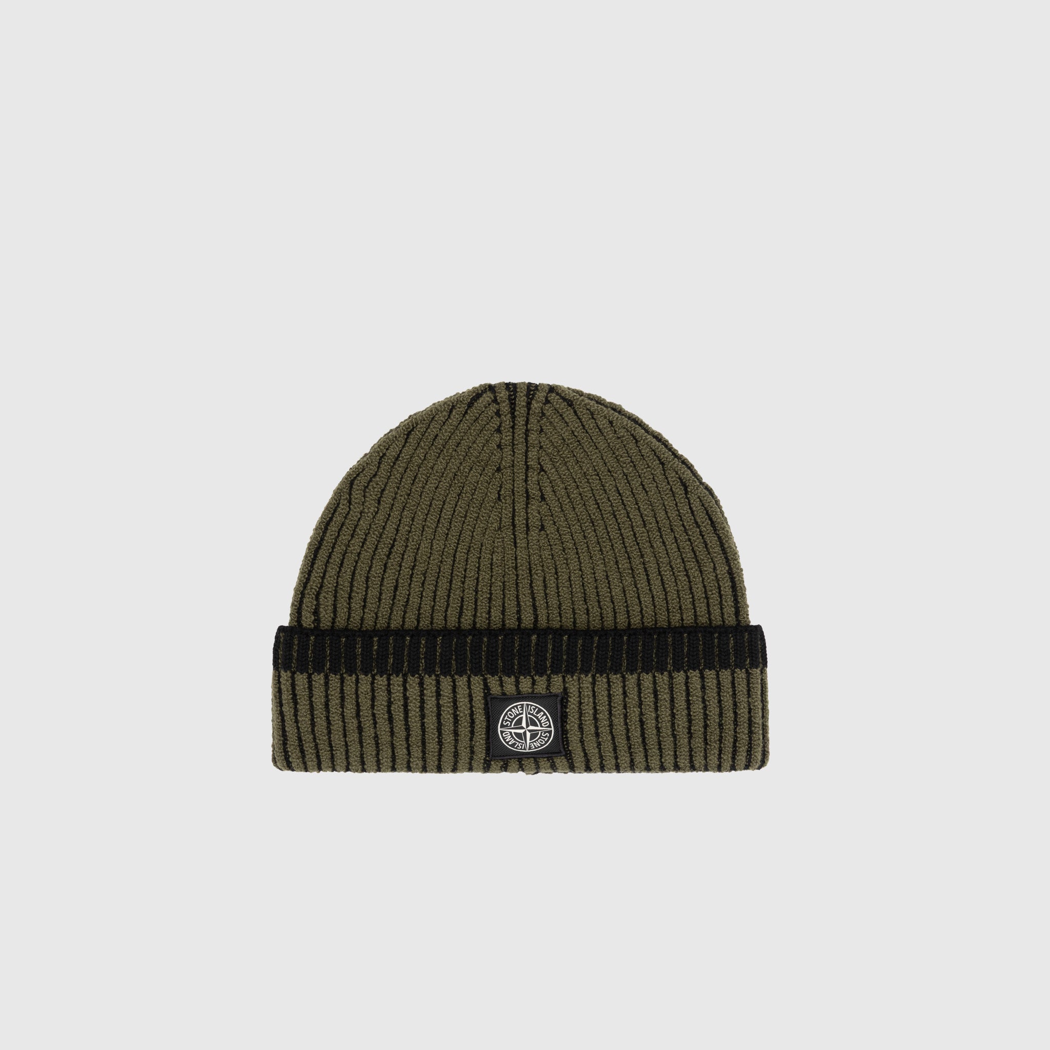 MIXED FABRIC VANISÉ FULL RIB WOOL BEANIE