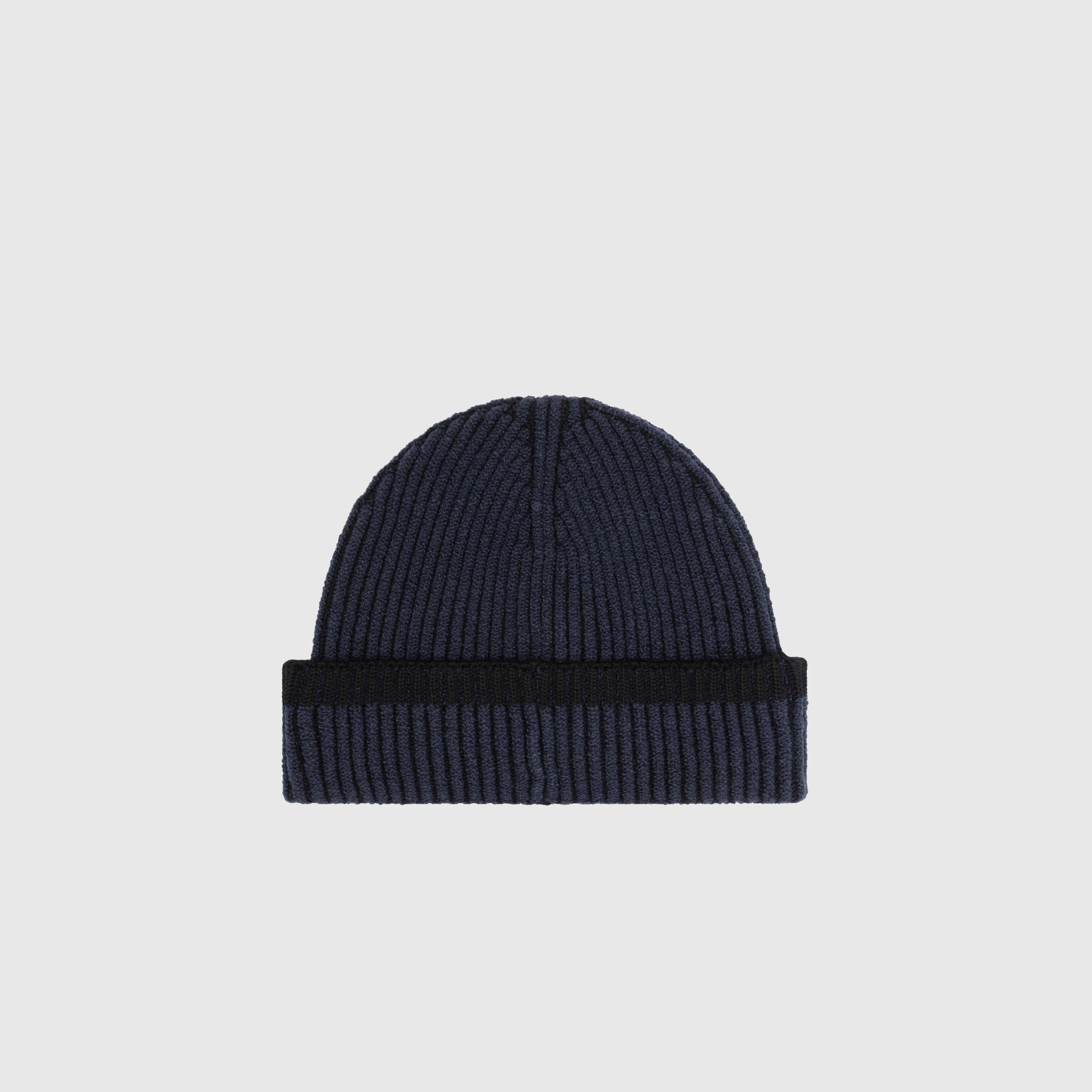 MIXED FABRIC VANISÉ FULL RIB WOOL BEANIE