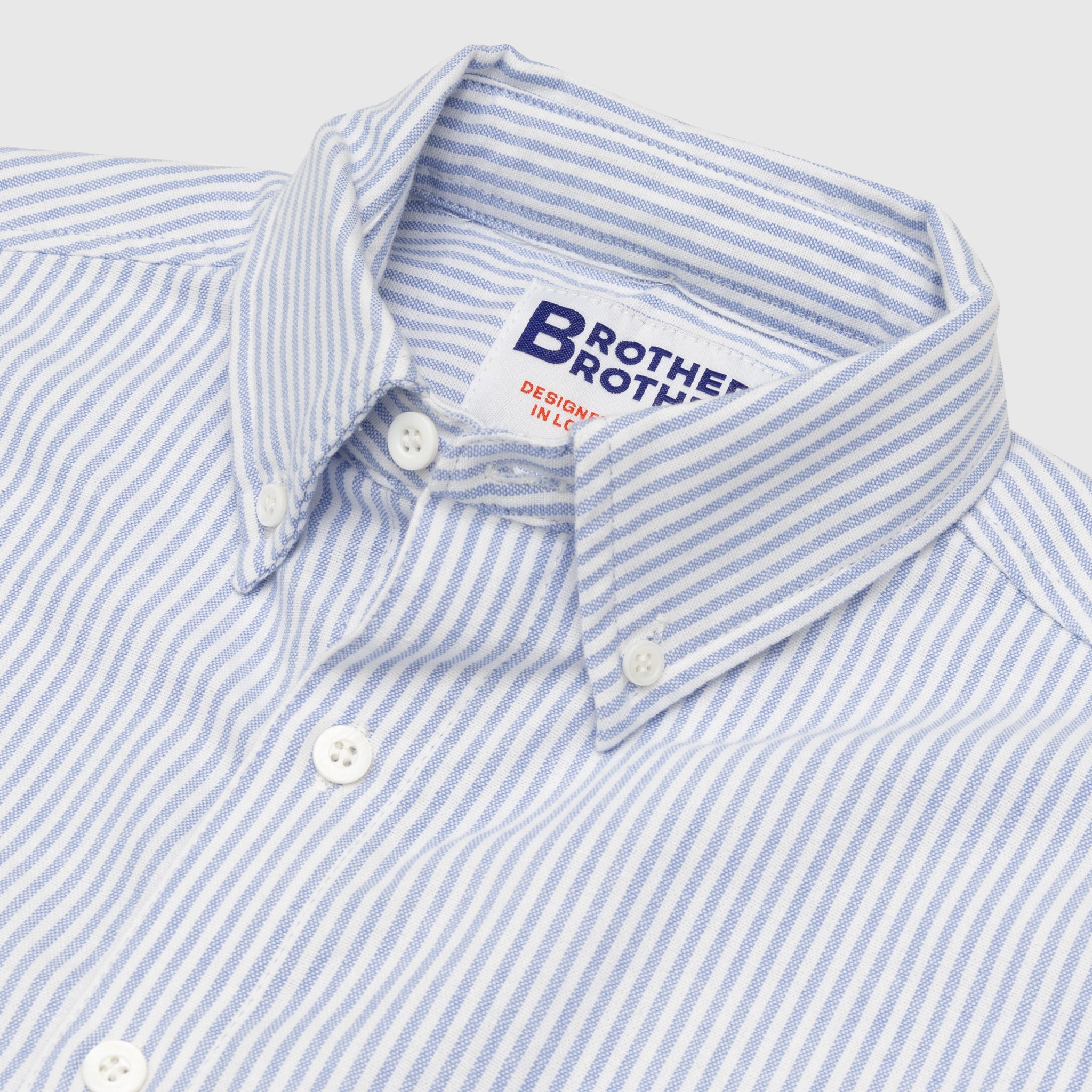 SIMPLE STITCH STRIPE OCBD SHIRT