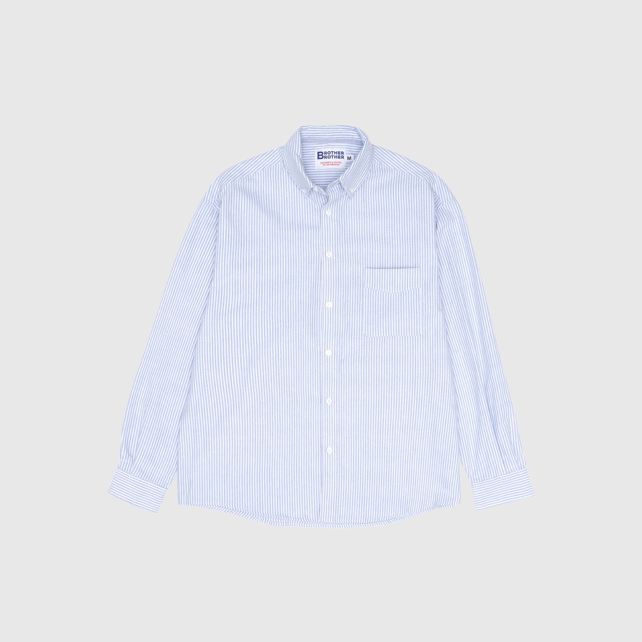 SIMPLE STITCH STRIPE OCBD SHIRT