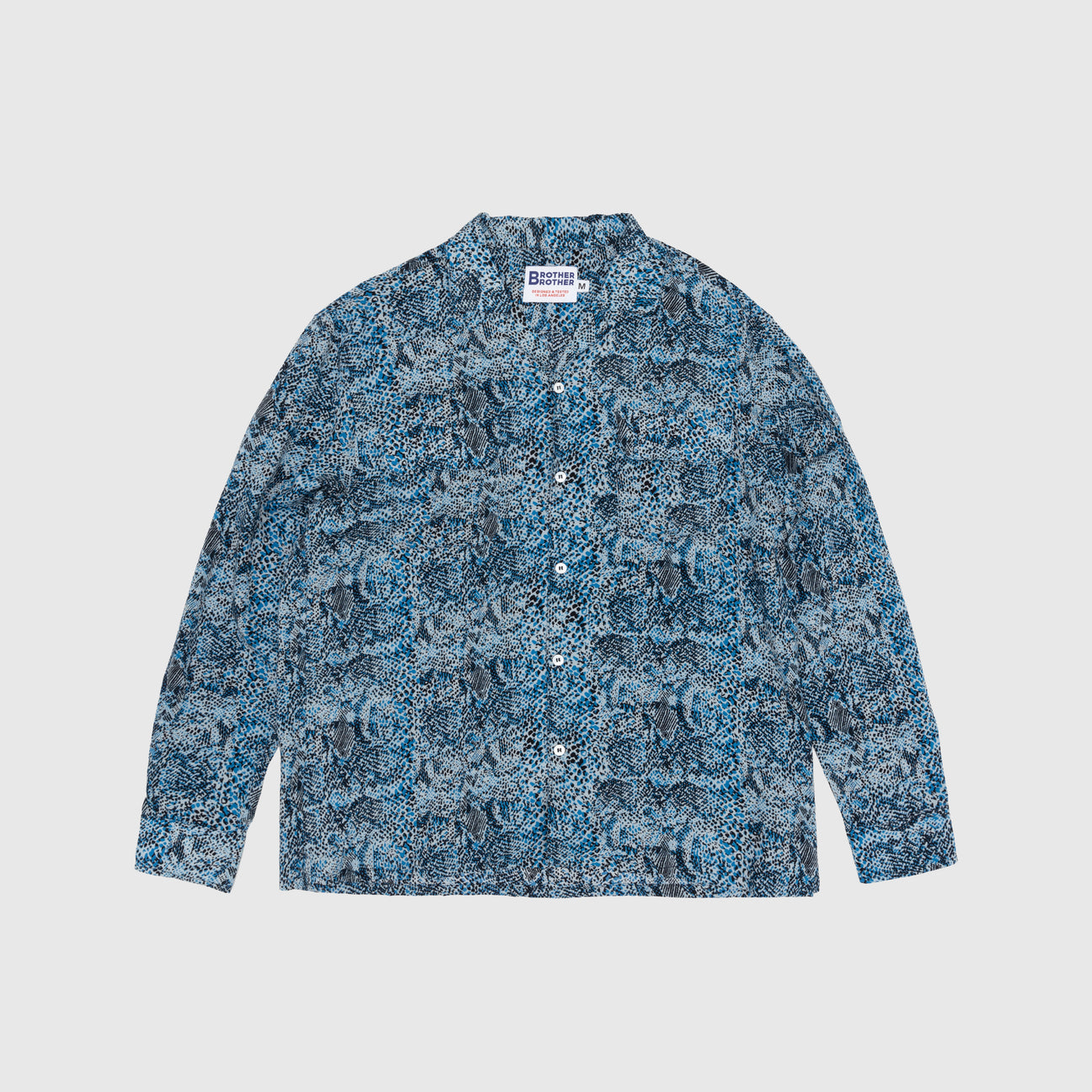 RAYON CAMP COLLAR L/S SHIRT