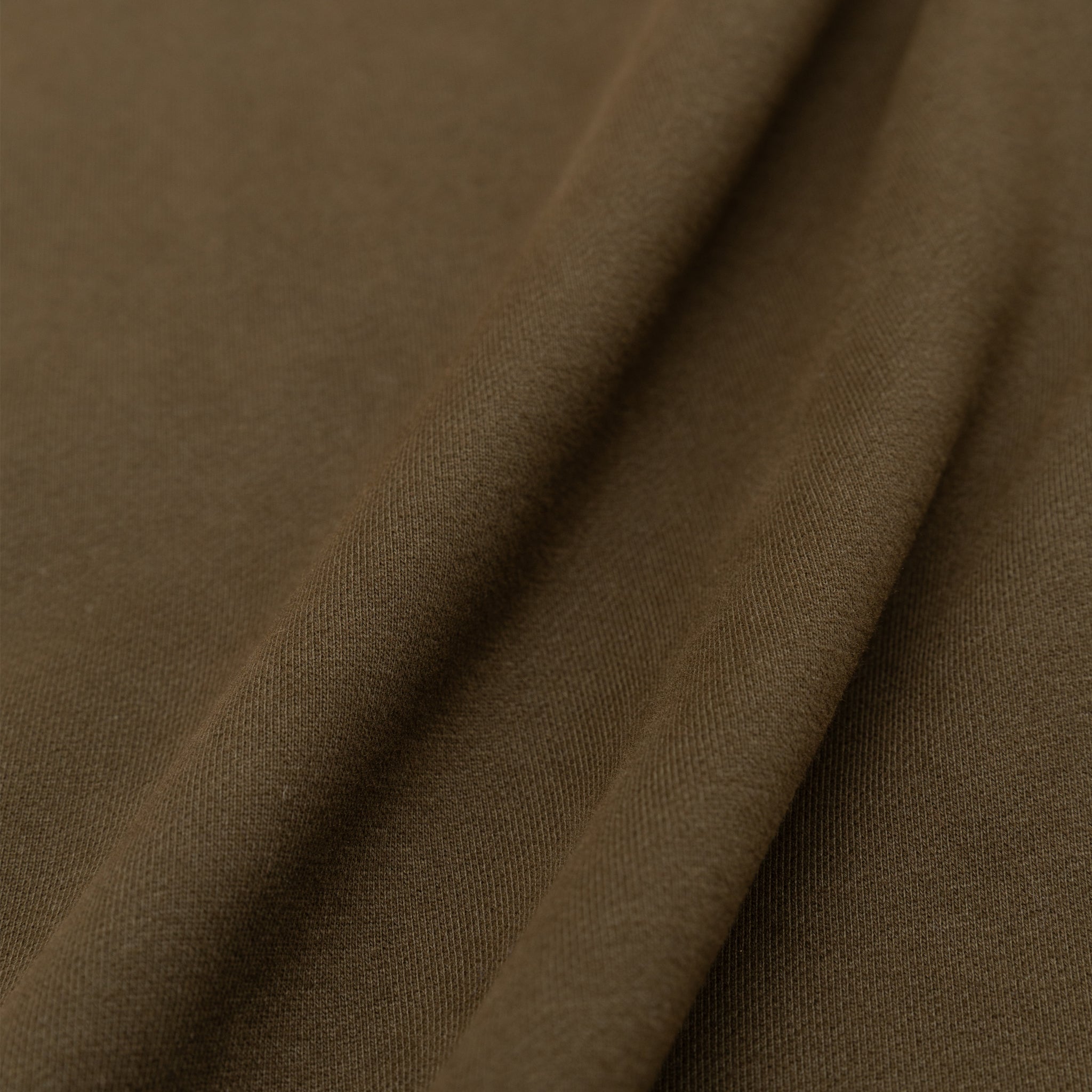 BRUSHED AND EMERIZED DIAGONAL FLEECE HALF ZIP SWEATSHIRT