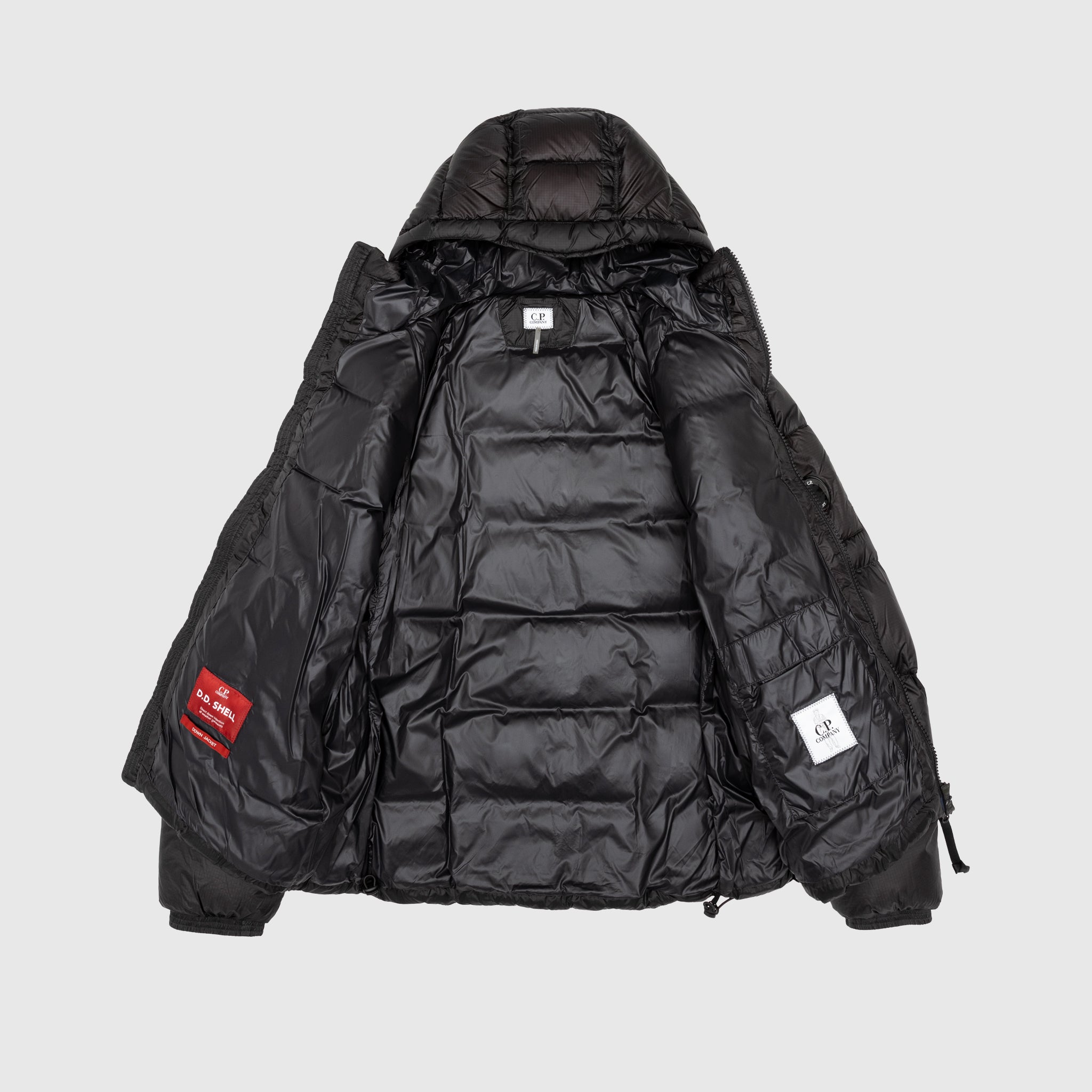 DD SHELL HOODED MEDIUM DOWN JACKET