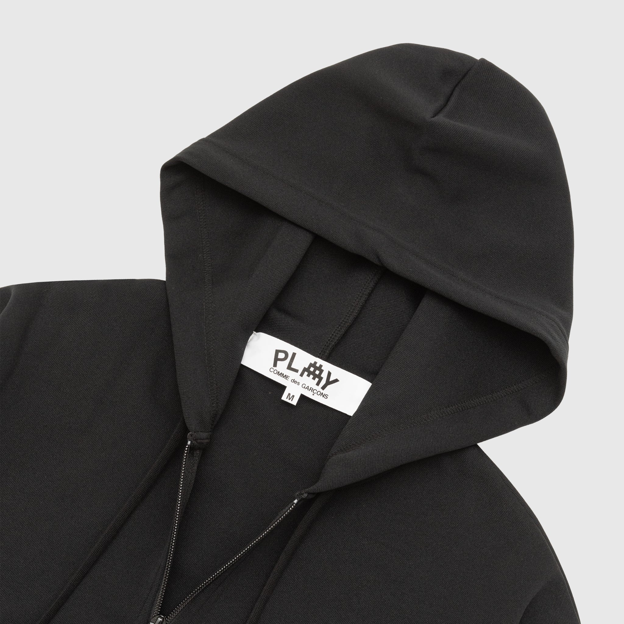 PIXELATED RED HEART ZIPPERED HOODY X INVADER