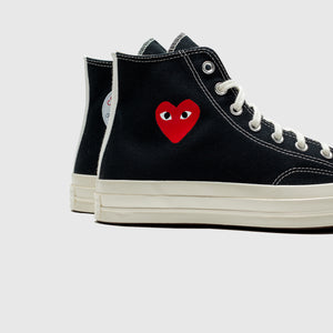 CHUCK TAYLOR ALL-STAR '70 HI "BLACK SINGLE HEART"