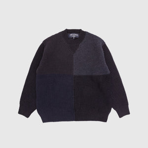 MIXED WOOL CABLE SWEATER