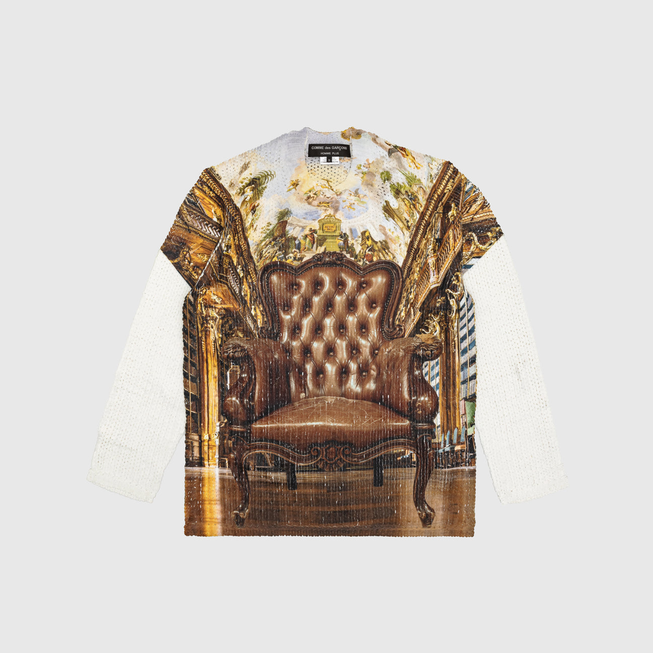 GRAPHIC PRINTED KNIT SWEATER