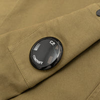 COTTON/ NYLON DOUBLE SATIN LENS UTILITY OVERSHIRT
