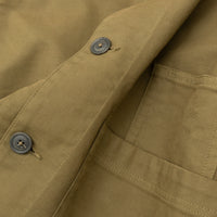 COTTON/ NYLON DOUBLE SATIN LENS UTILITY OVERSHIRT