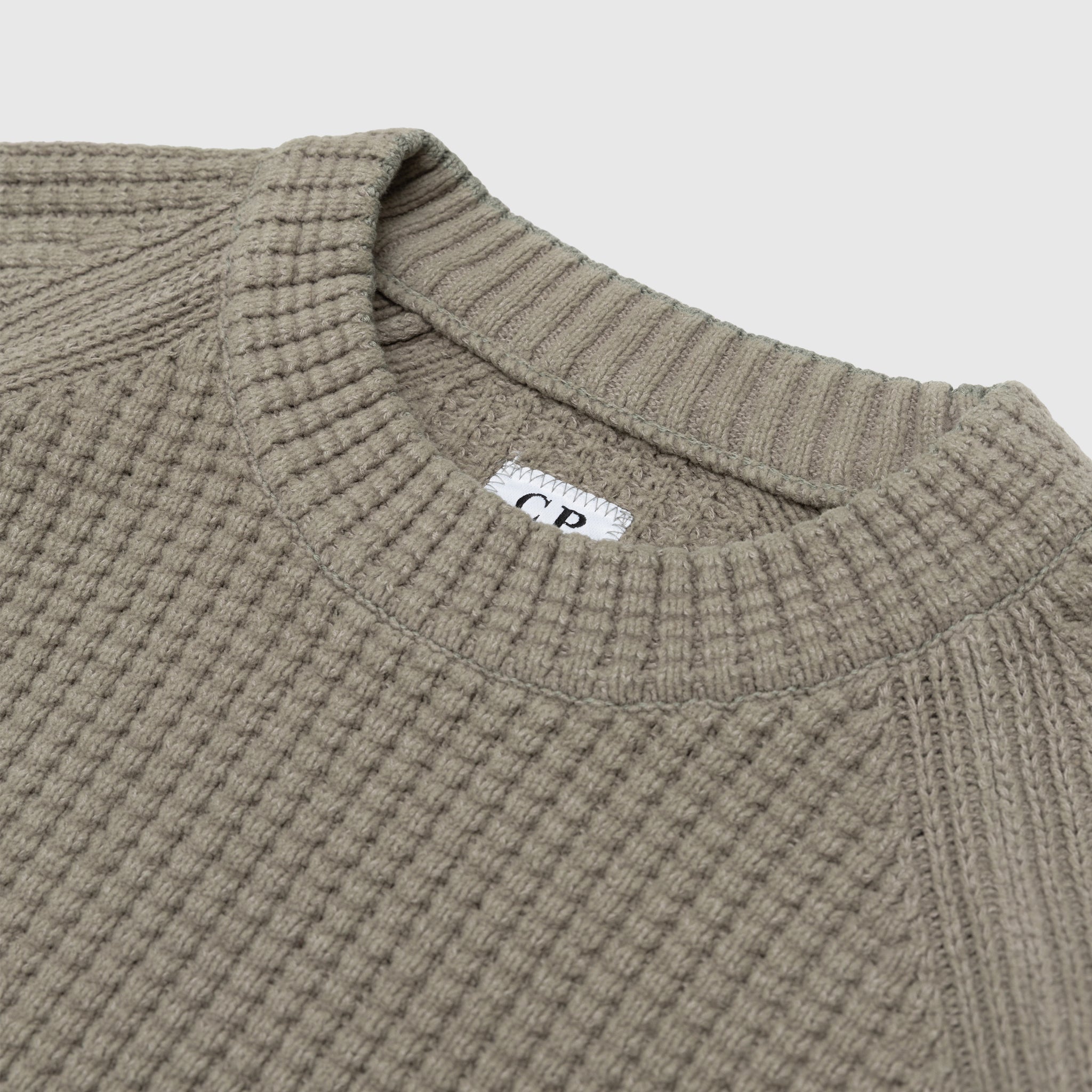 COTTON CHENILLE KNIT CREWNECK SWEATER