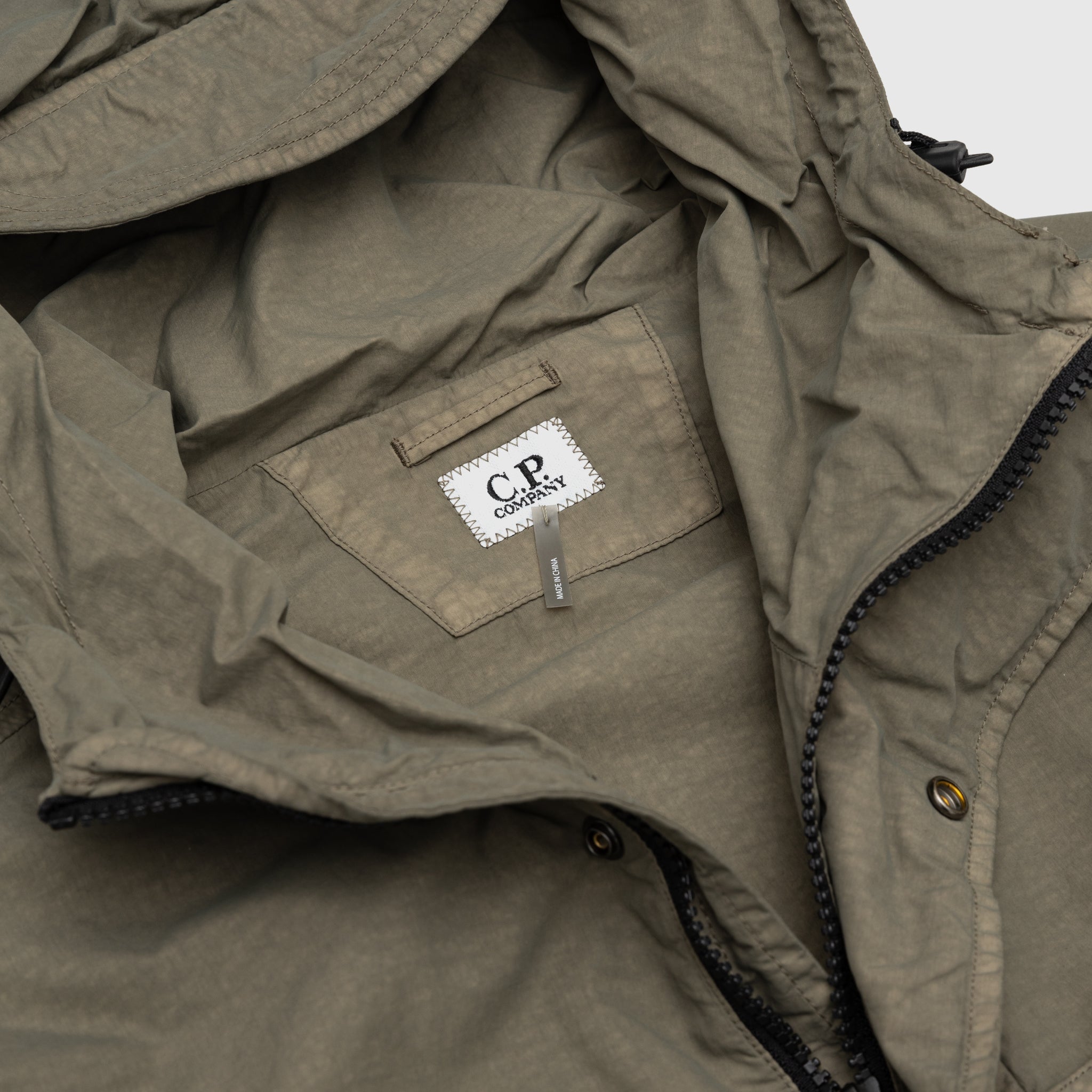 FLATT NYLON HOODED OVERSHIRT