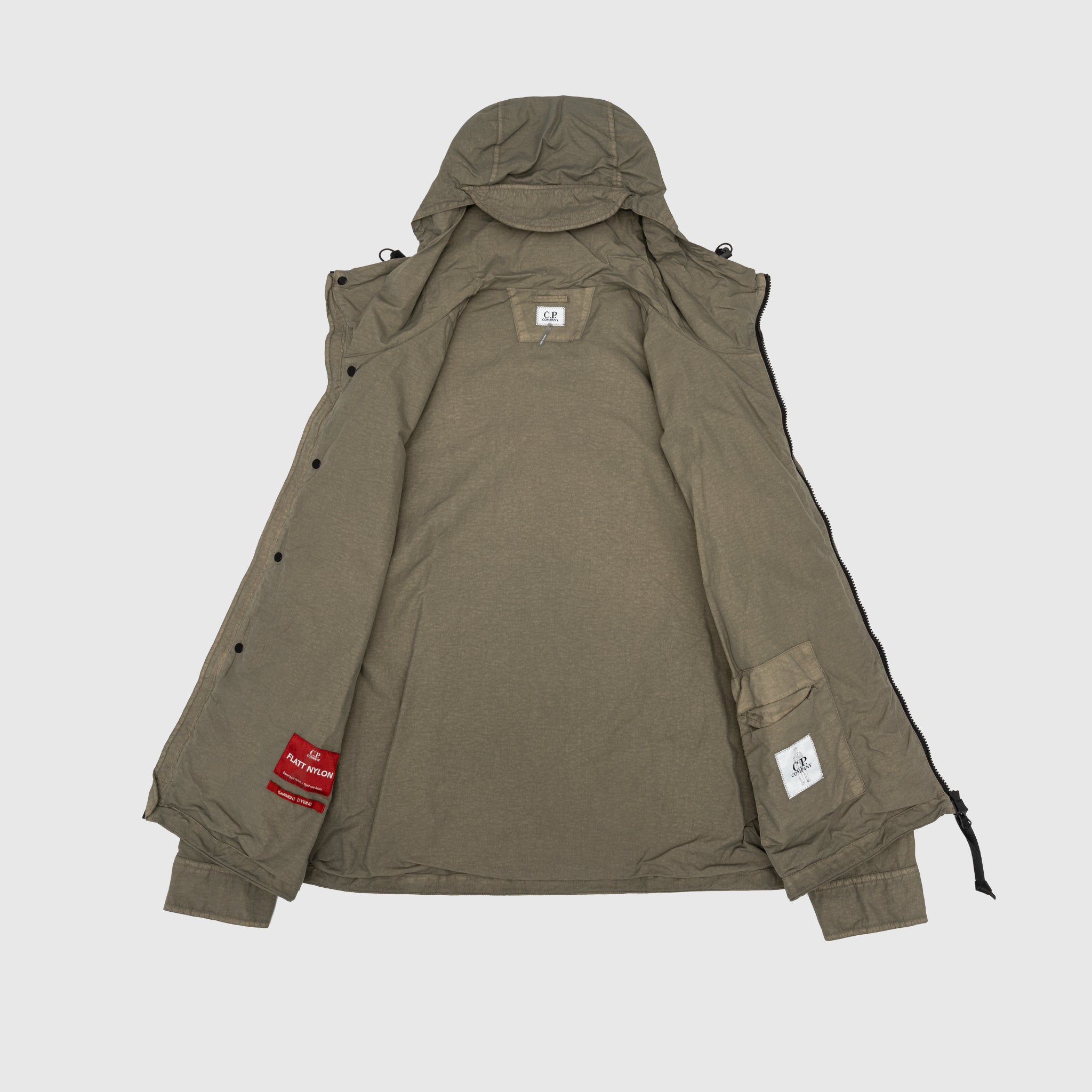 FLATT NYLON HOODED OVERSHIRT