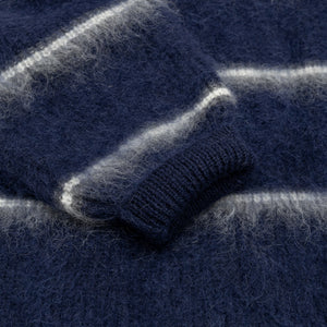 STRIPED MOHAIR SWEATER