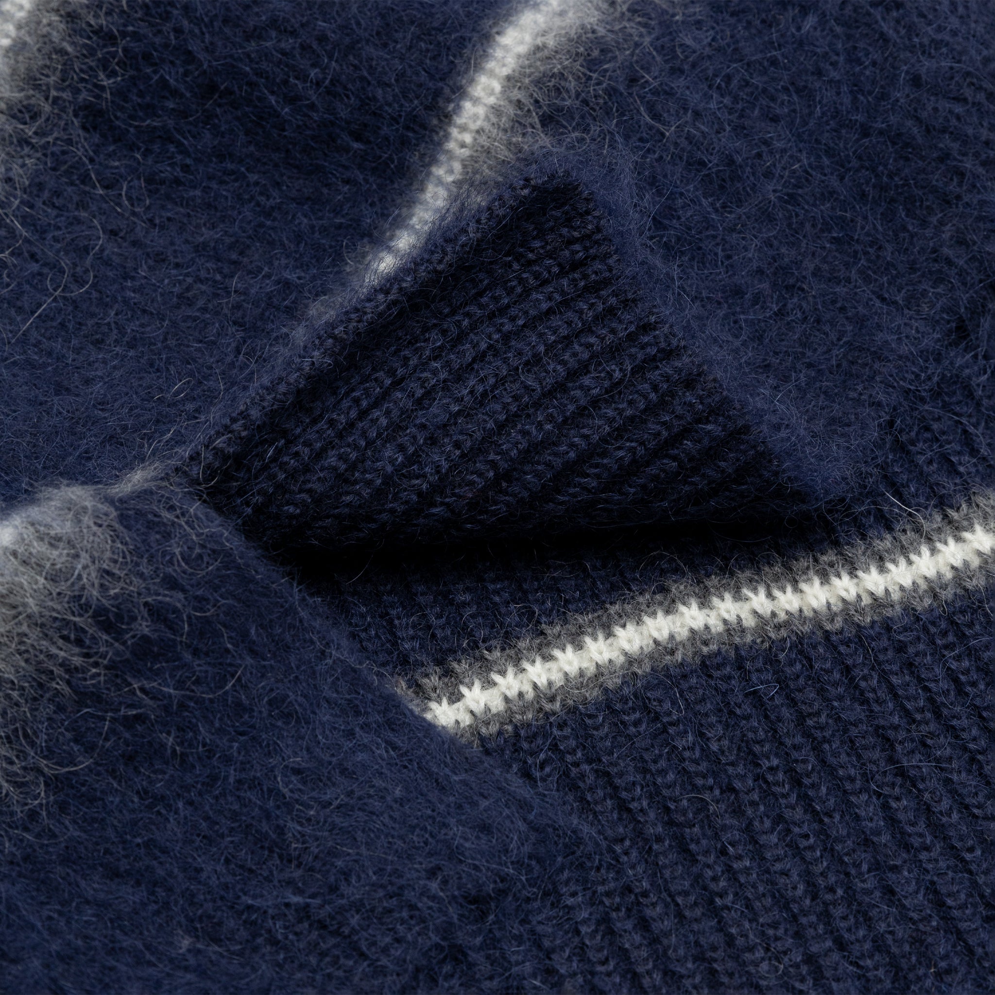 STRIPED MOHAIR SWEATER