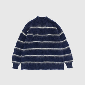 STRIPED MOHAIR SWEATER