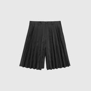 GARBADINE PLEATED SHORTS