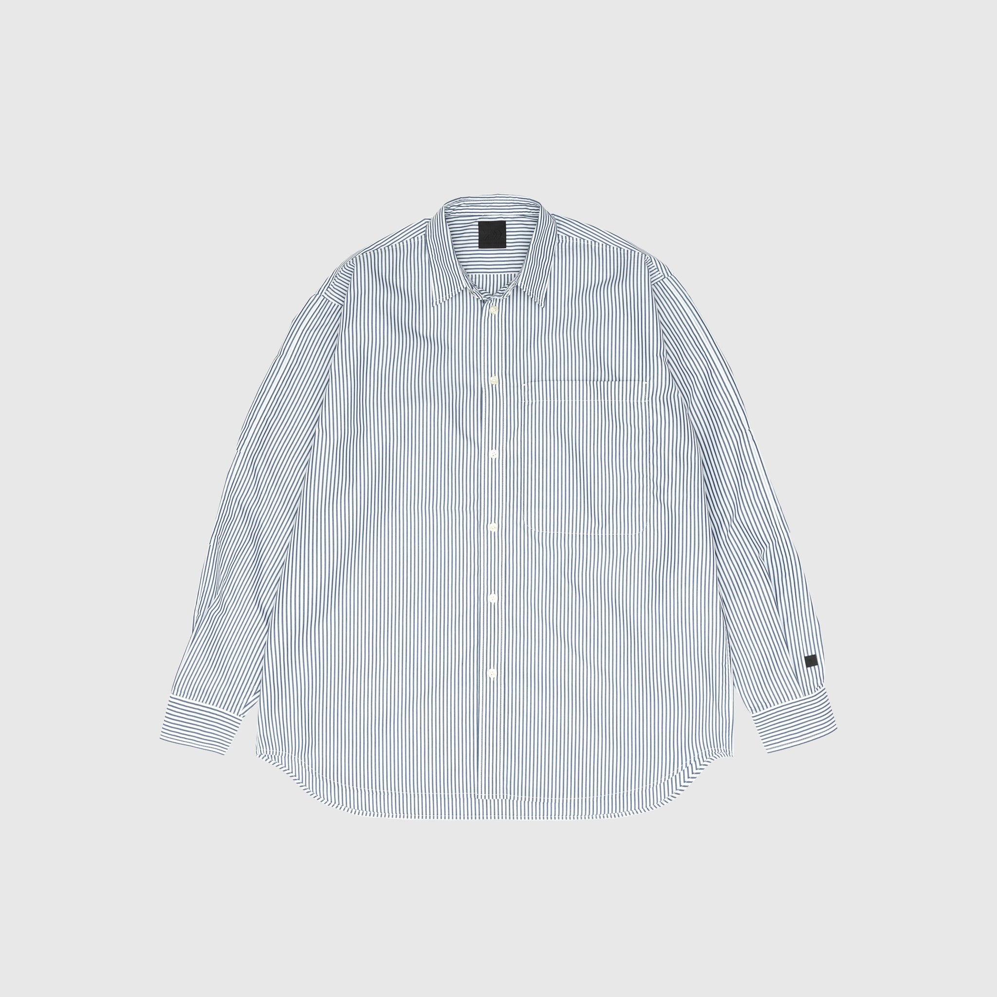 TECH REGULAR COLLAR SHIRT L/S STRIPE SHIRT