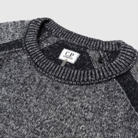 FLEECE CREWNECK KNIT SWEATER