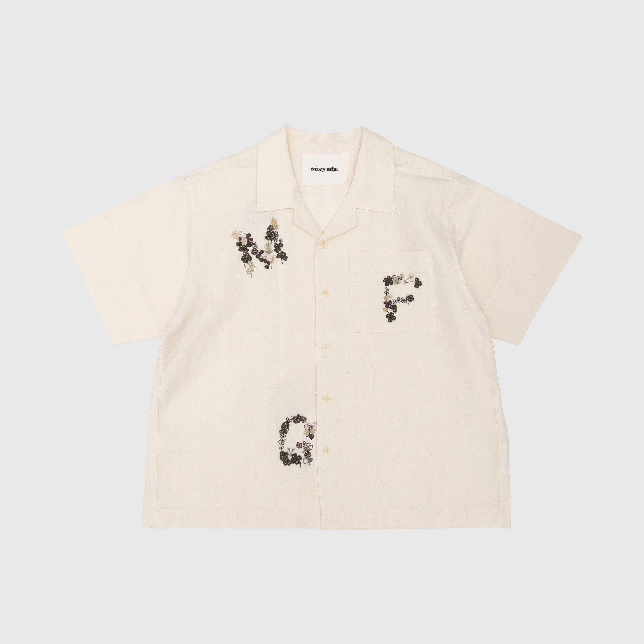 GREETINGS S/S SHIRT "CLOVER EMBROIDERY"