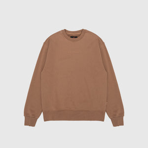 WORDMARK CREWNECK "ARCHAEO BROWN"