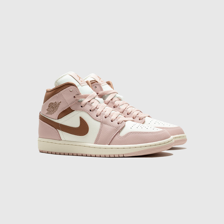 WMNS AIR JORDAN 1 MID "PINK OXFORD"