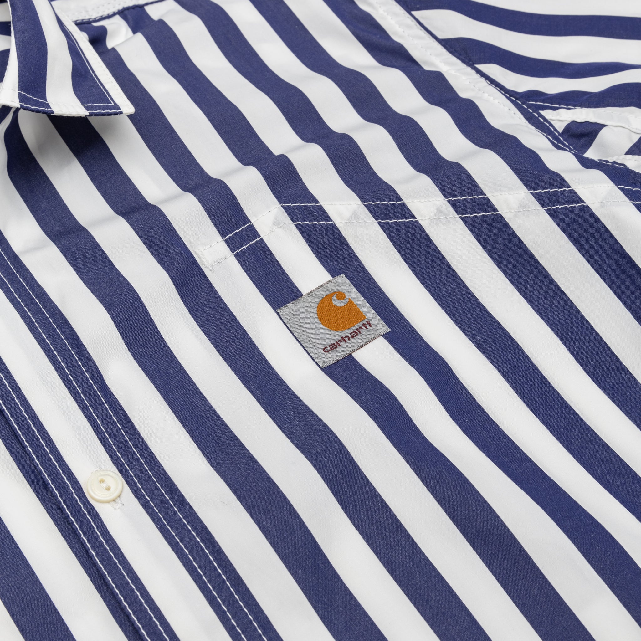 X CARHARTT WIP STRIPED S/S WORK SHIRT