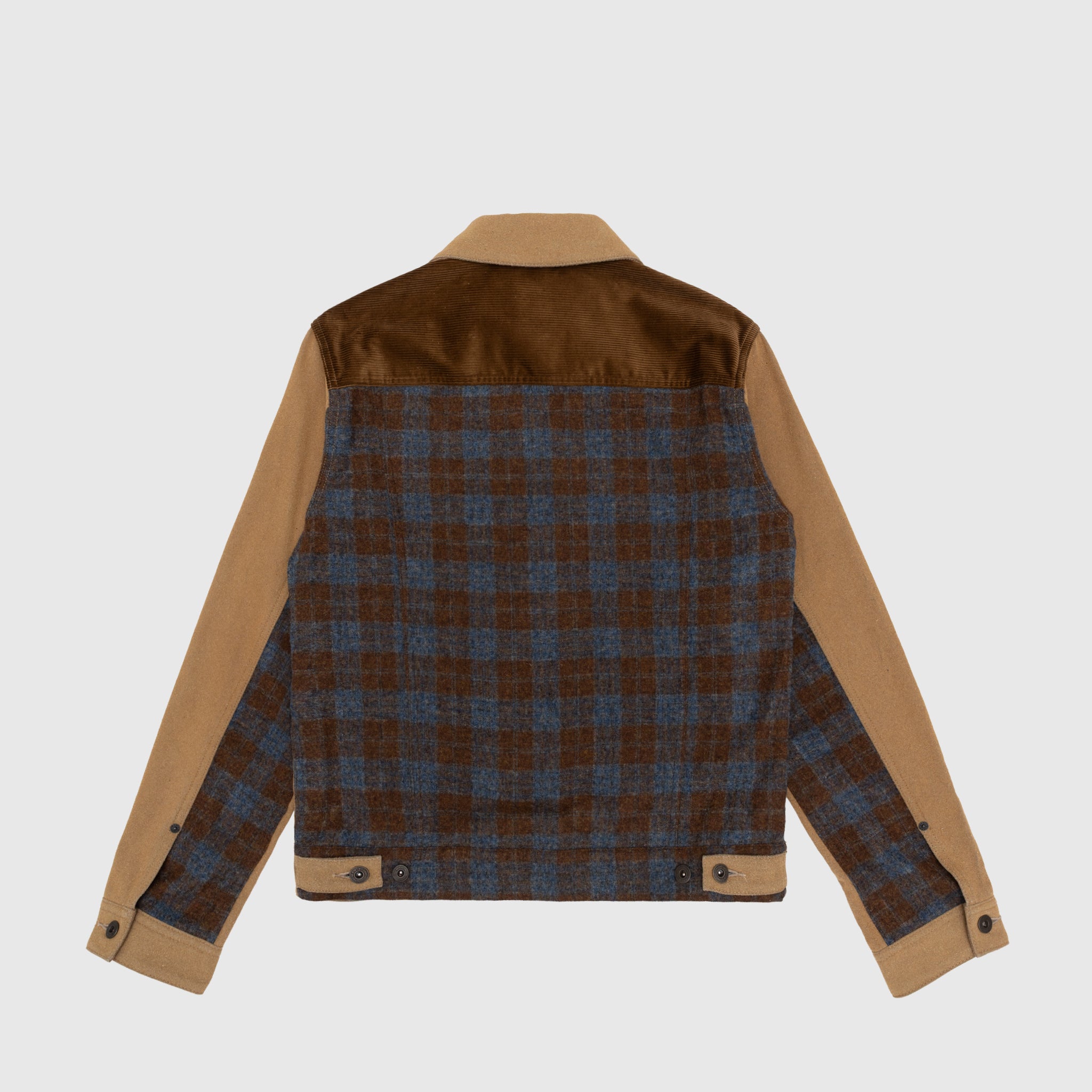 PANELED TRUCKER JACKET