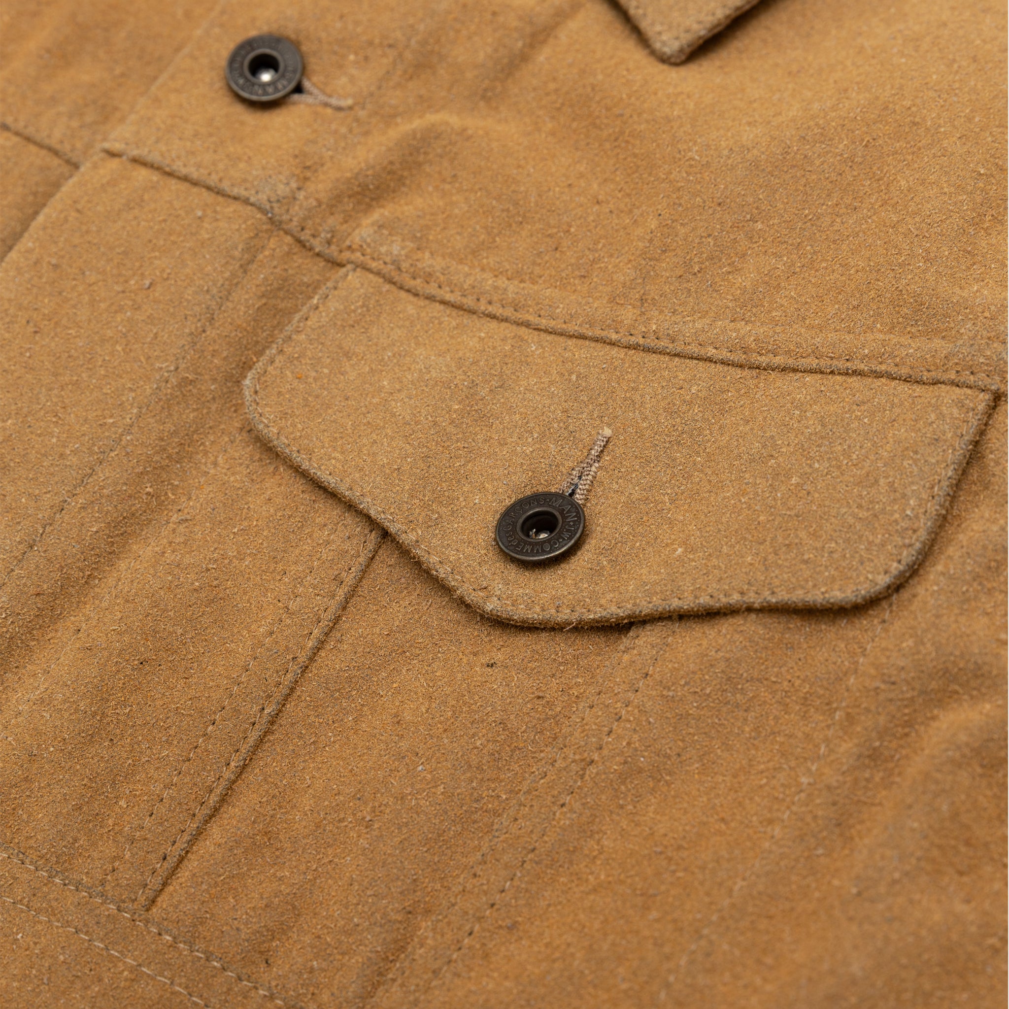 PANELED TRUCKER JACKET